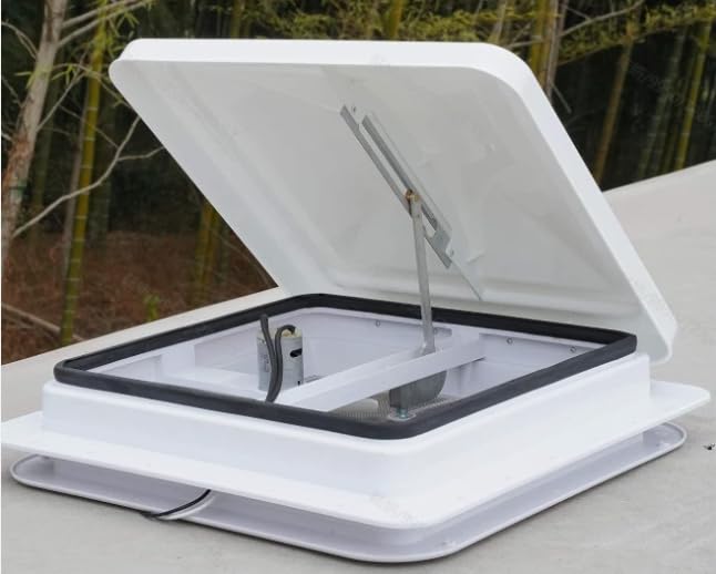 2-Pack 14 x 14 Inch White UV-Resistant RV Roof Vent Cover Lids A4503