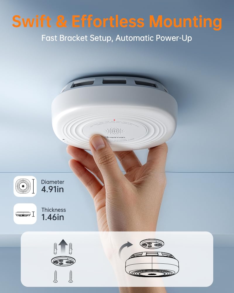 Smoke Detector Carbon Monoxide Detector Combo S9382