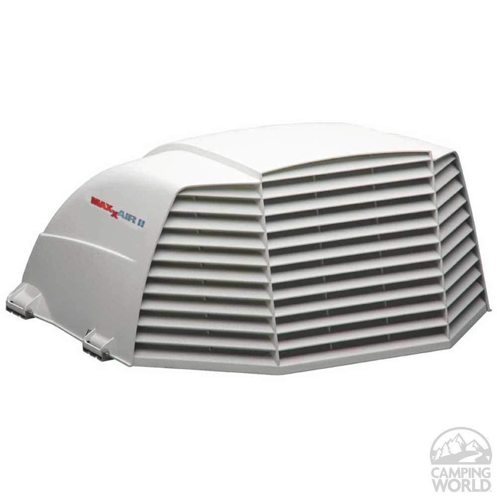 White RV Vent Cover with EZ Clip I859