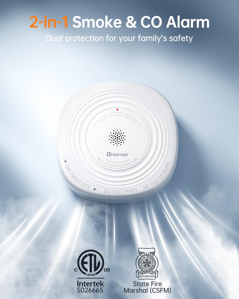 Smoke Detector Carbon Monoxide Detector Combo S9382