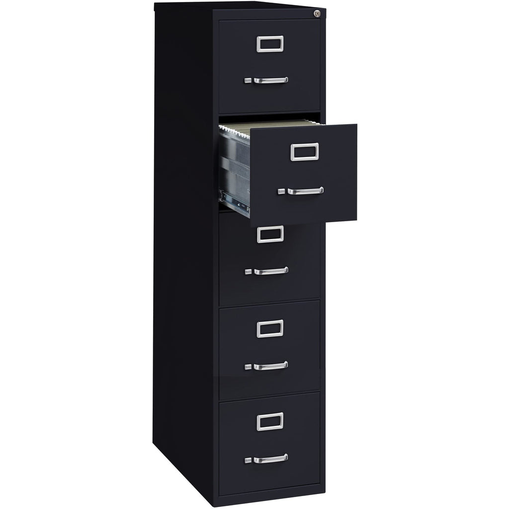 Black 5 Drawer Vertical File Cabinet A805883
