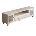 Modern TV Stand with 2 Drawers, 2 Storage Cabinets & 1 Open Shelf X591