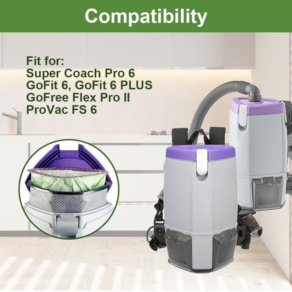30 Pack Micro Filter Bags for Backpack Vacuum Cleaner X557