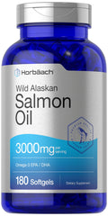 Wild Alaskan Salmon Fish Oil 3000mg 180 Softgel Capsules B844