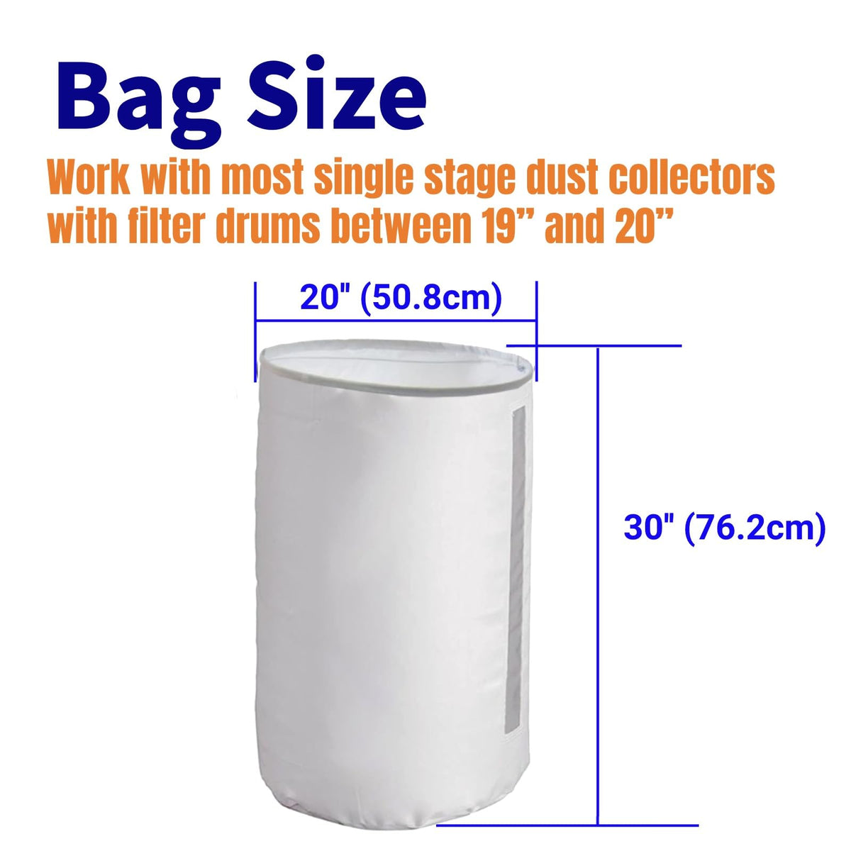 70 Gallon 30 Micron Dust Collector Bottom Bag R667462