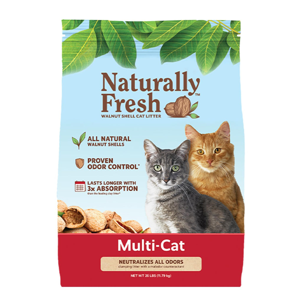 Unscented Walnut Shell Cat Litter 26 Lbs F373590