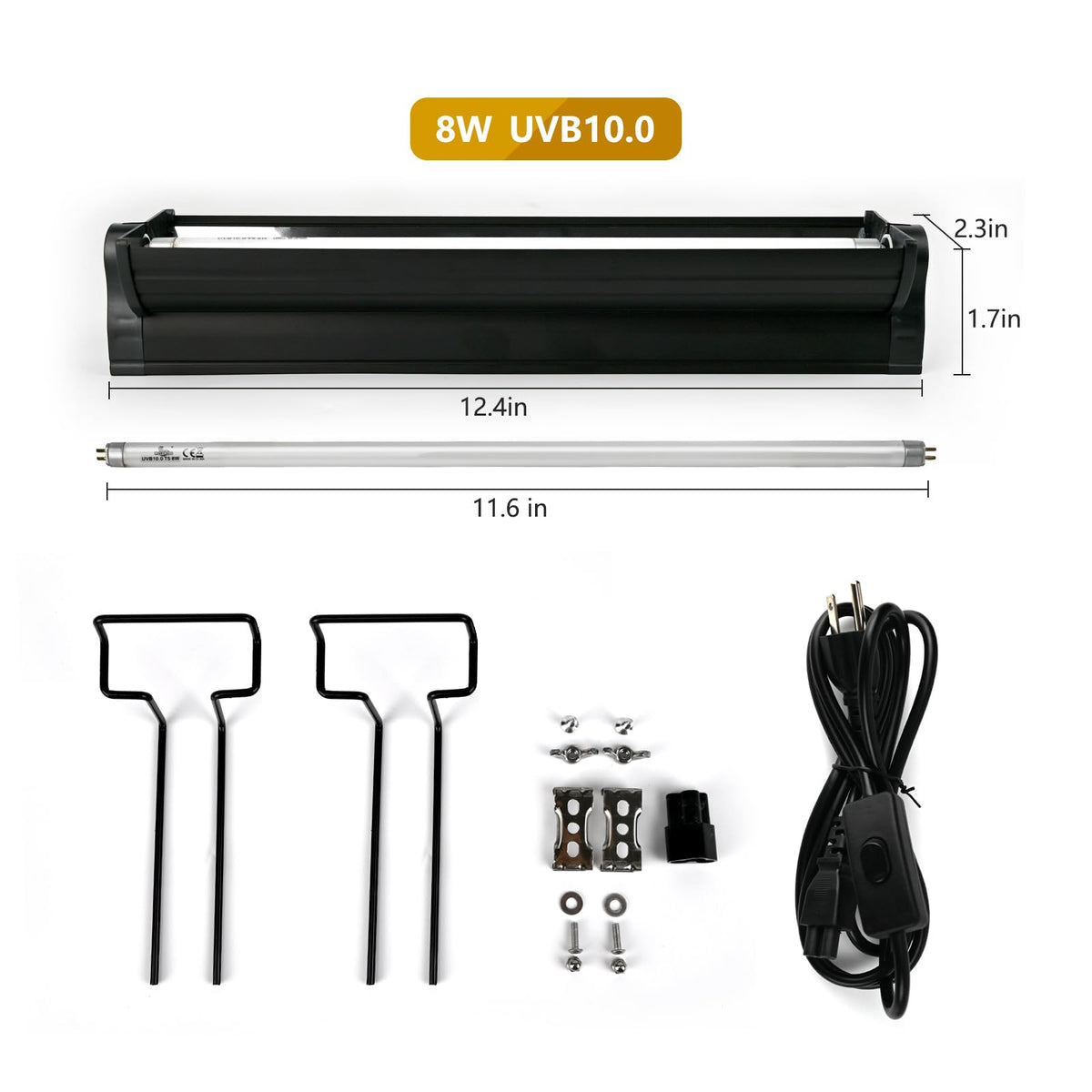 8W T5 UVB Lighting Combo Kit A2447