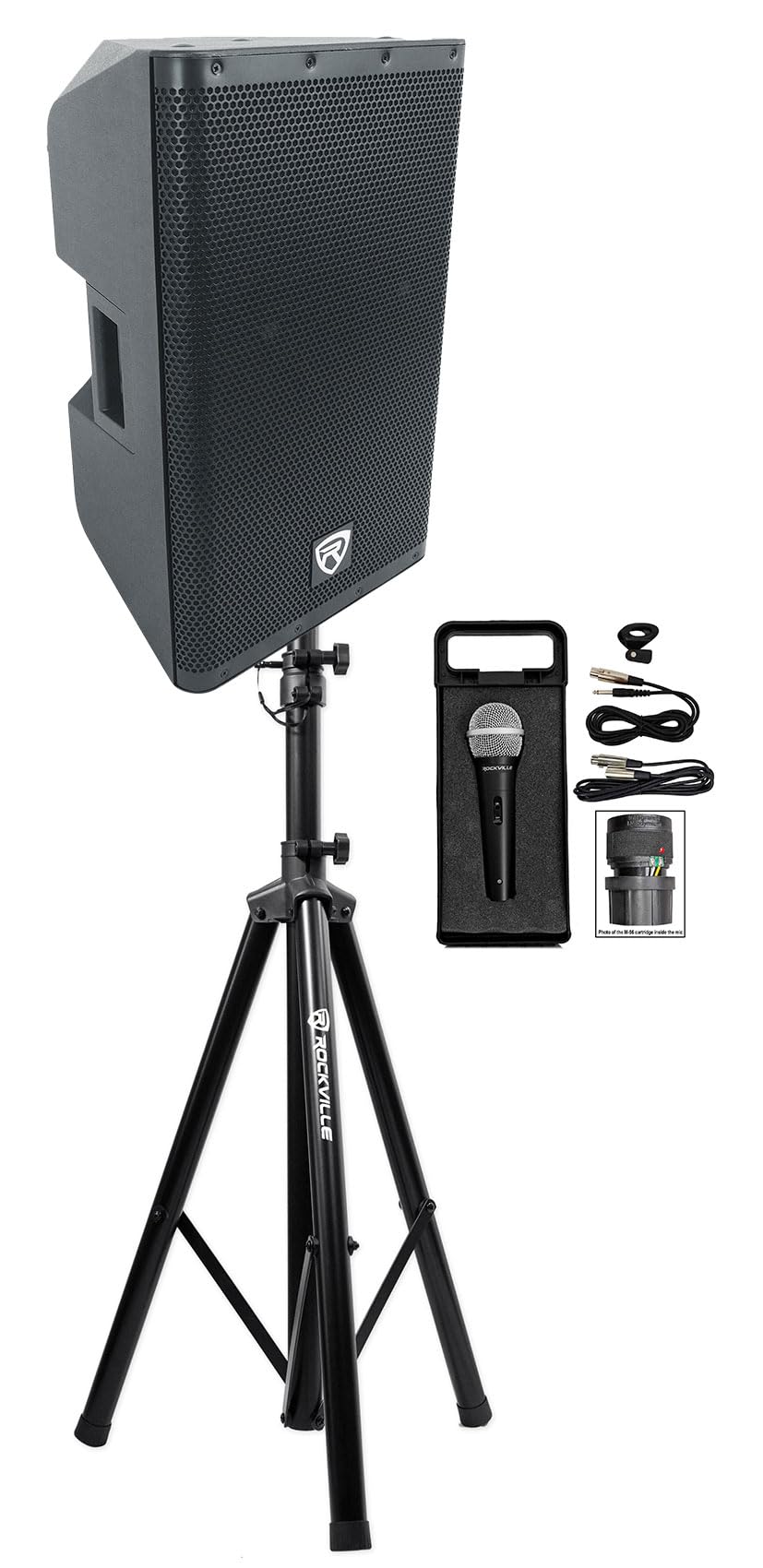12" Powered DJ PA Speaker with Stand B5633