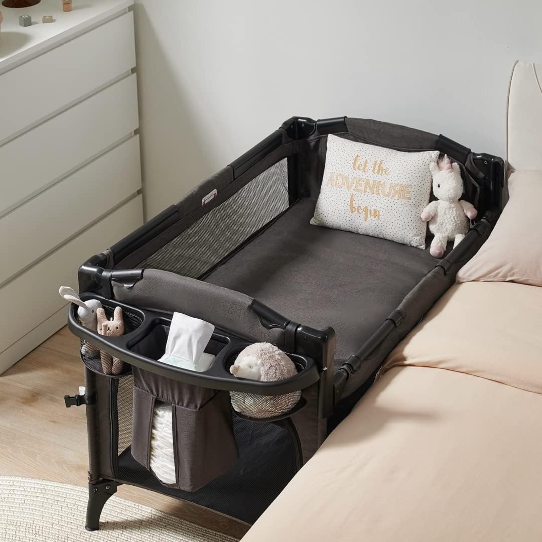 4-in-1 Baby Bassinet Bedside Sleeper Playard Changing Table A40876