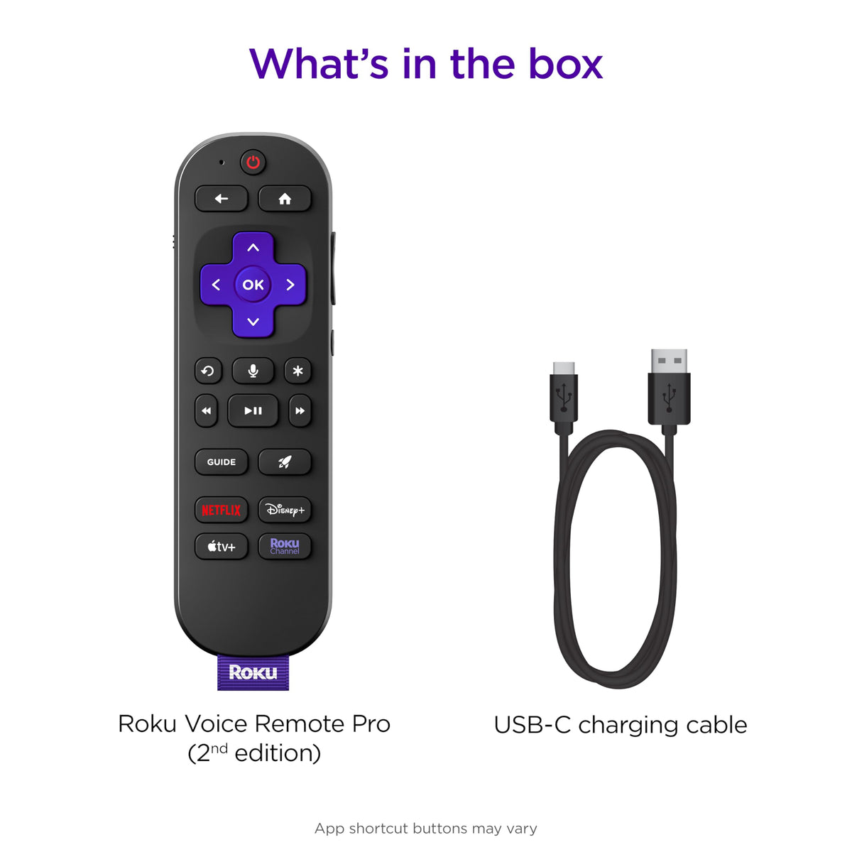 Rechargeable TV Remote Control with Voice Controls M917259