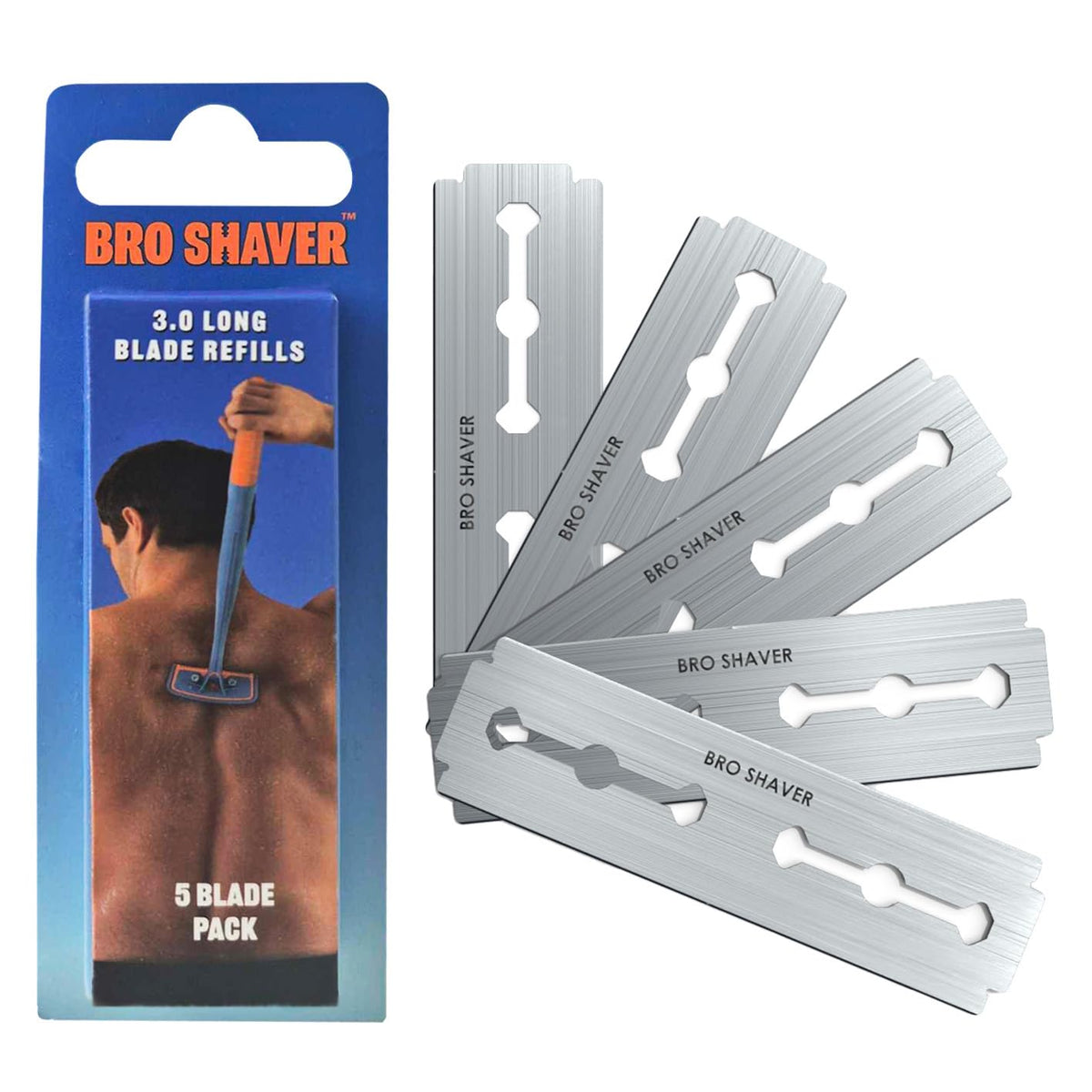 Double-Edge Back Hair Shaver Razor Blades I718