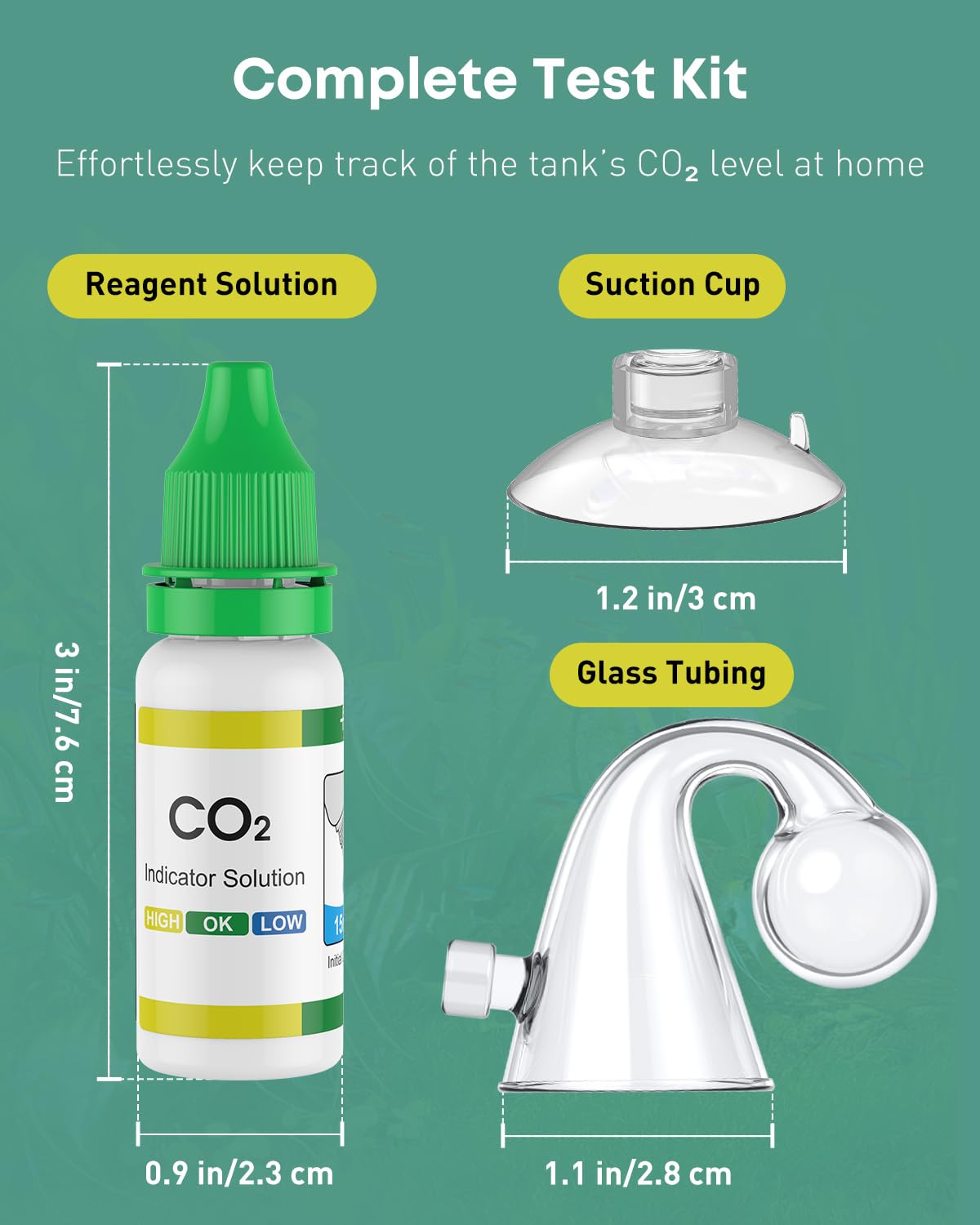 Glass CO2 Drop Checker for Aquarium A270
