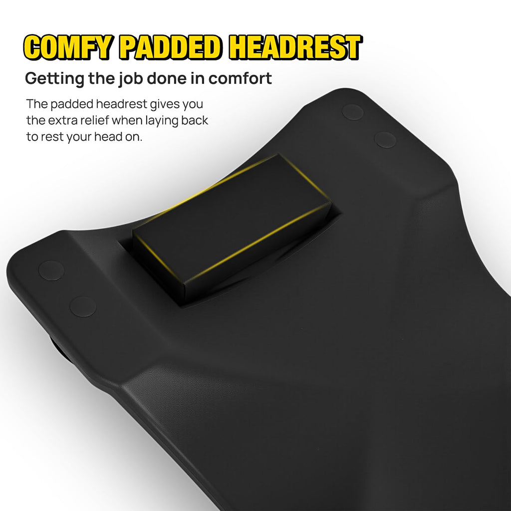 40" Mechanic Plastic Creeper with Padded Headrest L2543