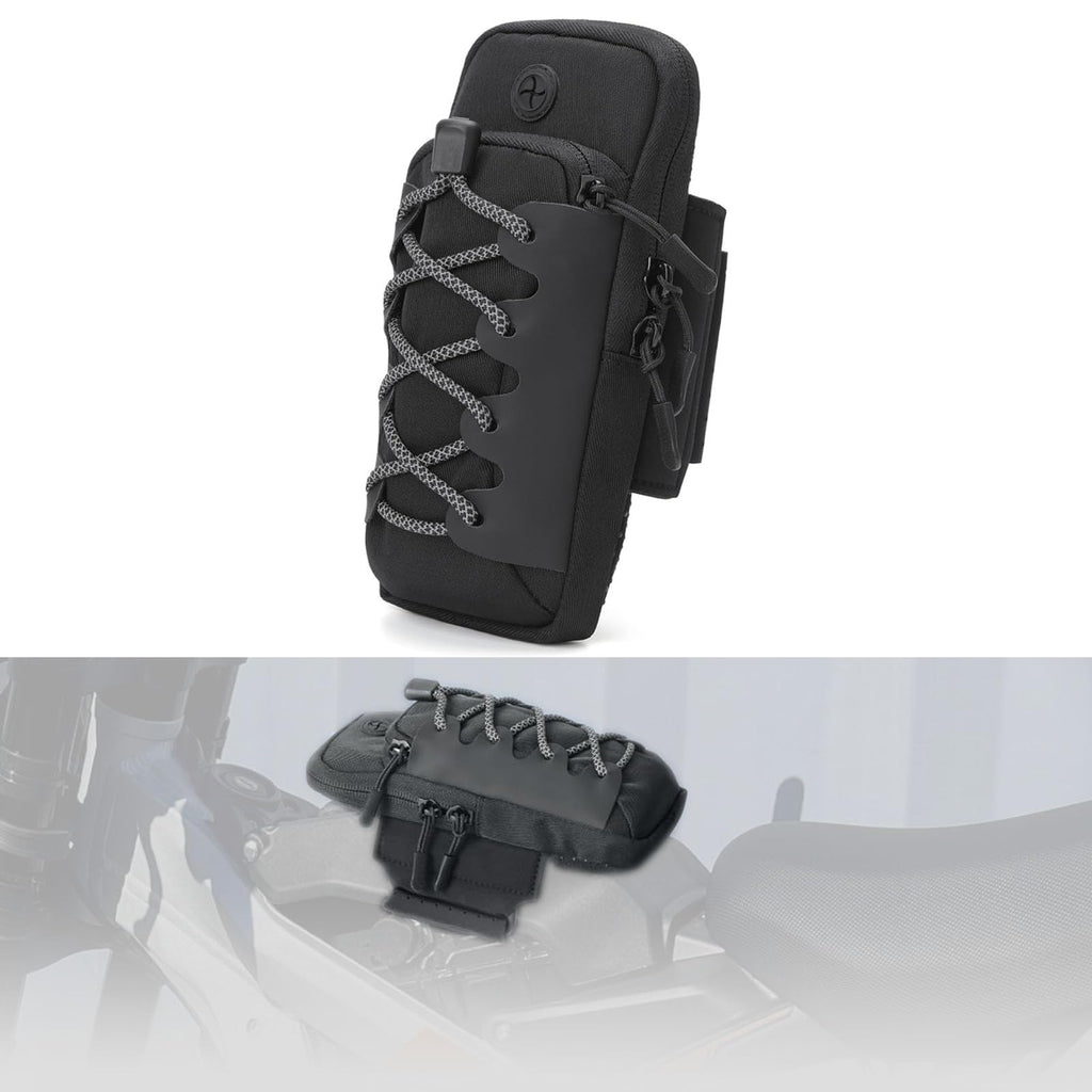 Black Motorcycle Front Frame Bag V144421