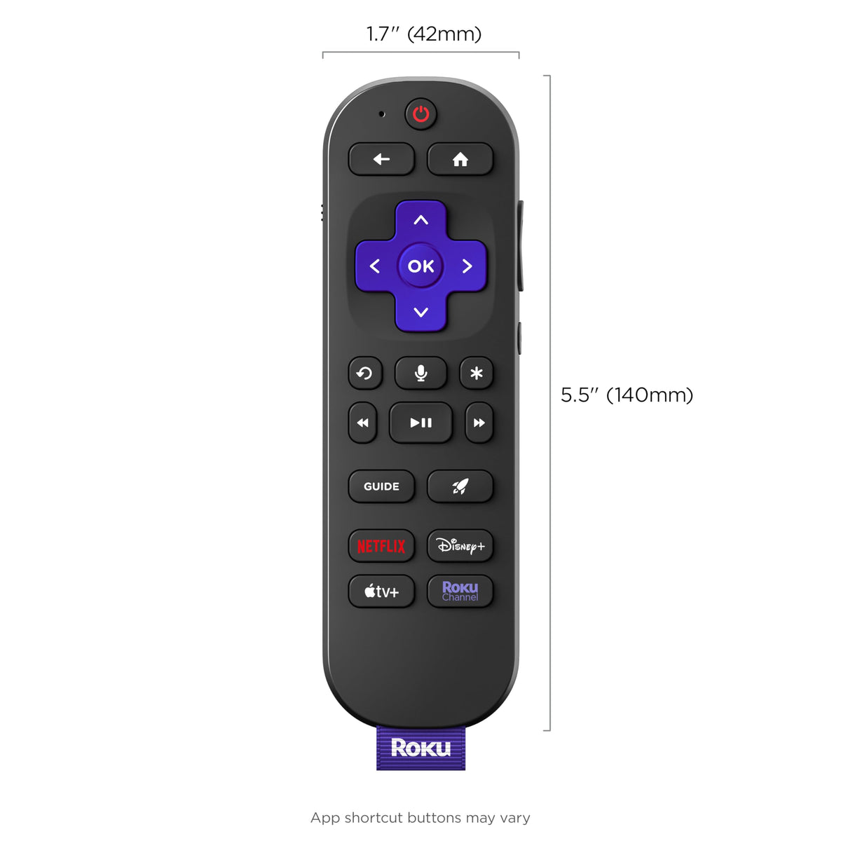 Rechargeable TV Remote Control with Voice Controls M917259