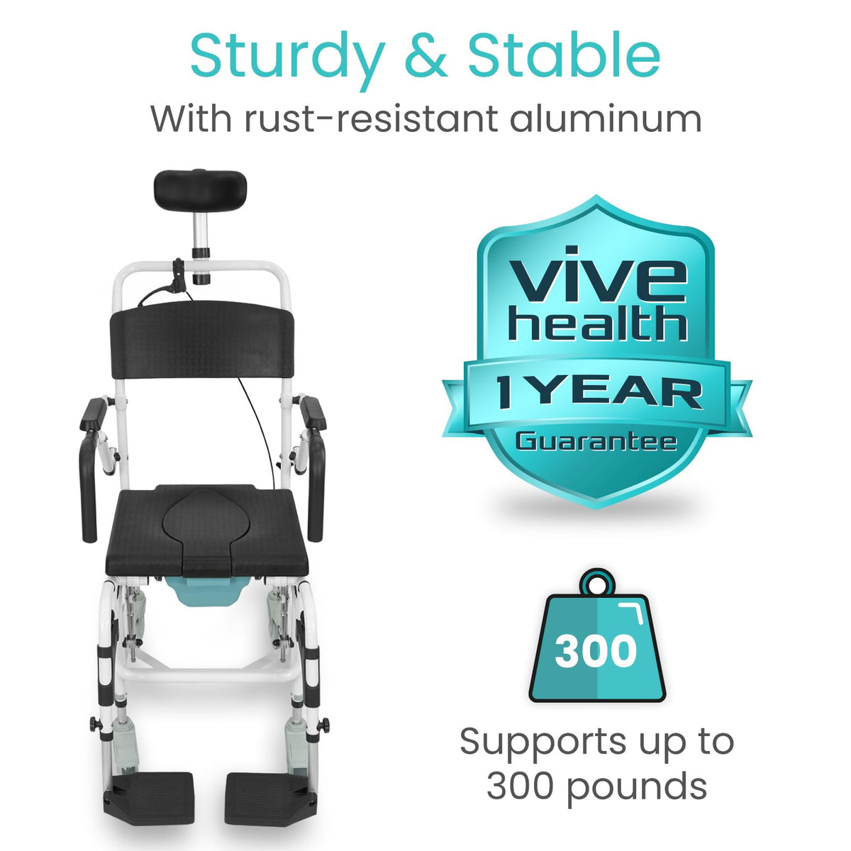 Reclining Shower Chair with Wheels N855