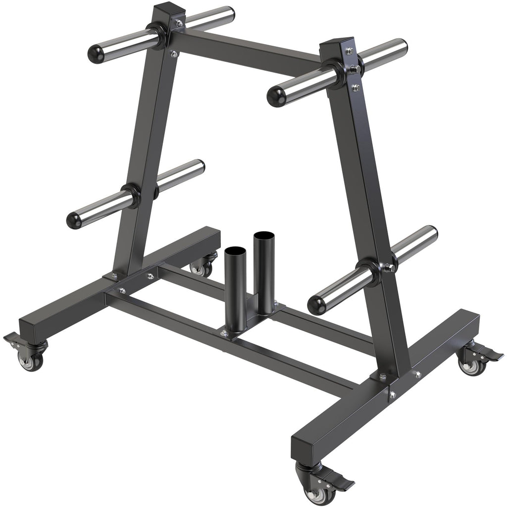 2" Olympic Weight Plate Tree Rack and Barbell Holders W717