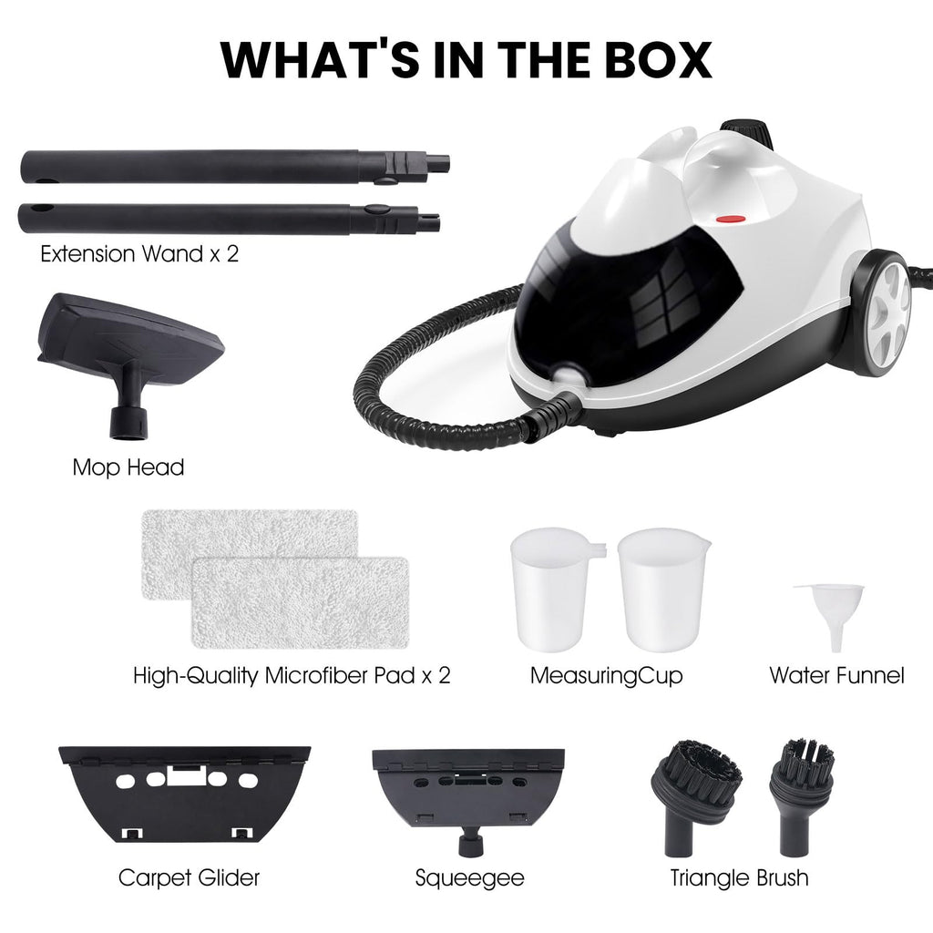 1.5L 6-in-1 Steam Cleaner with 8 Accessories Z416