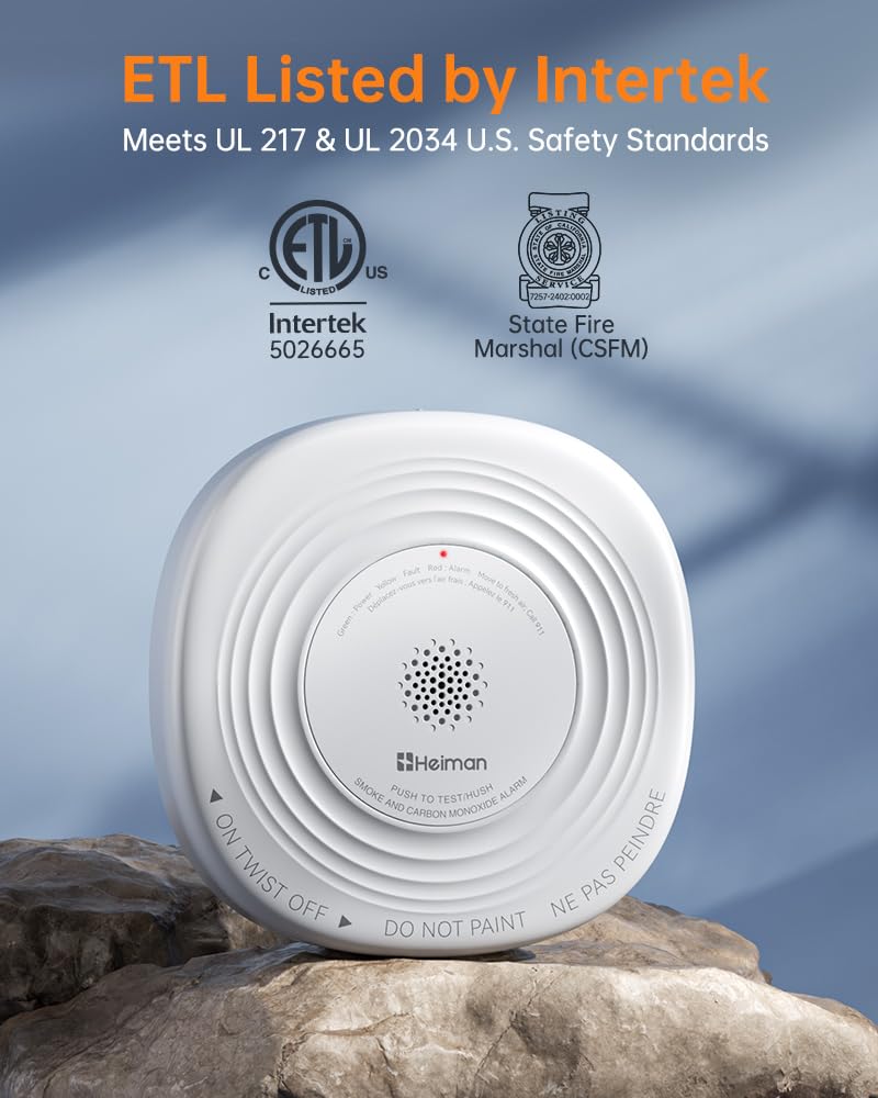 Smoke Detector Carbon Monoxide Detector Combo S9382