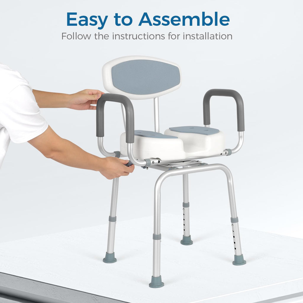 Heavy Duty Shower Chair with Arms and Back L3164