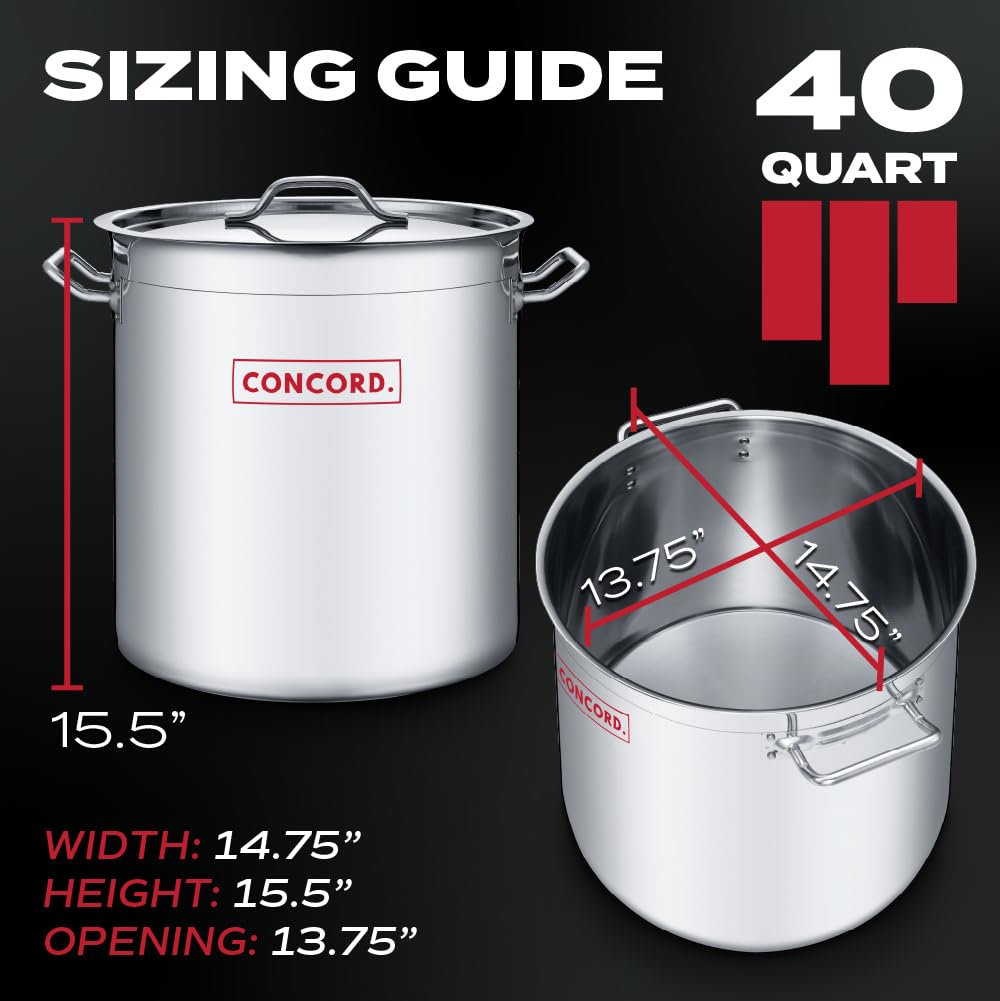 40 Quart Stainless Steel Stock Pot Z683