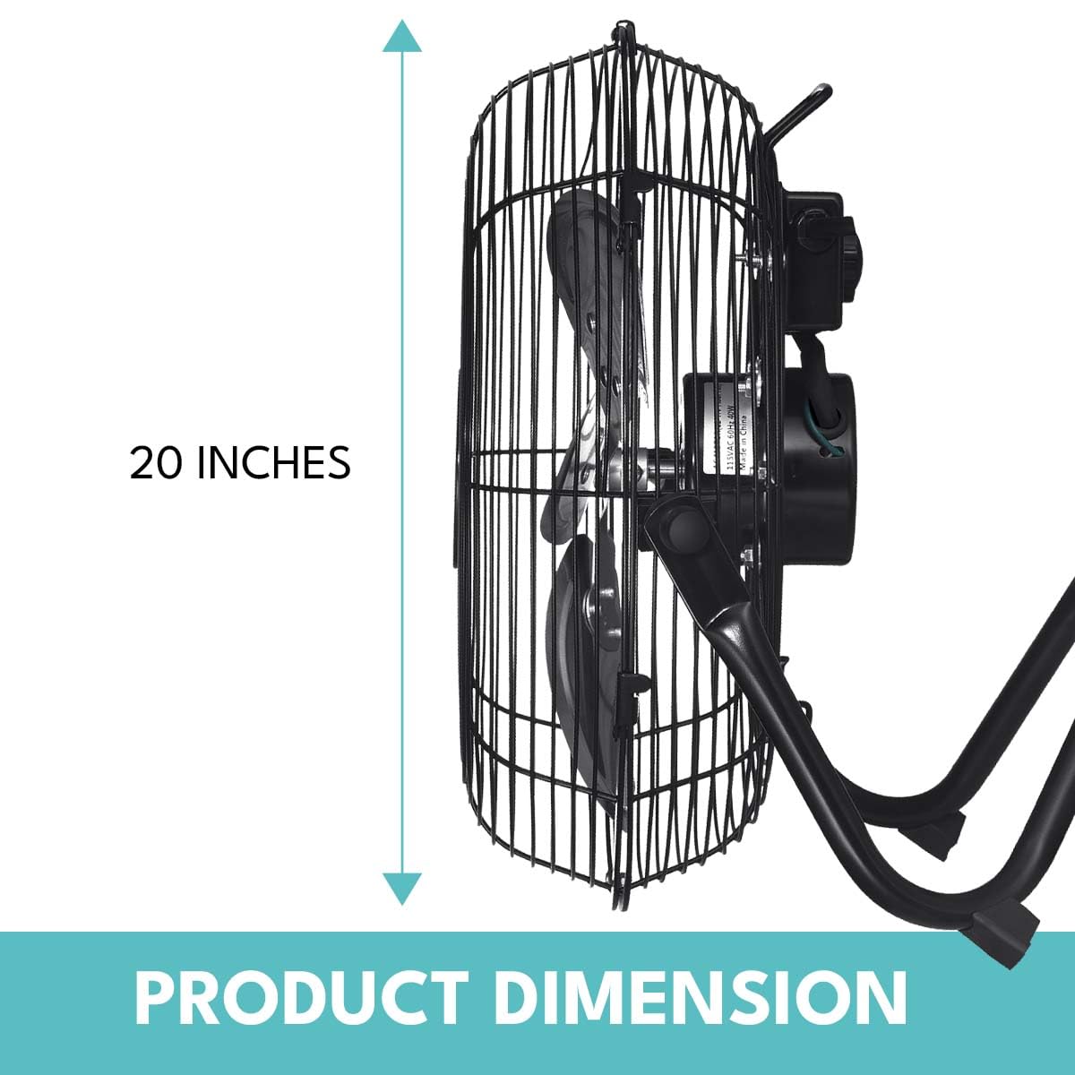20 in. 3 Speed Metal Floor Fan with Tilting Head R53205