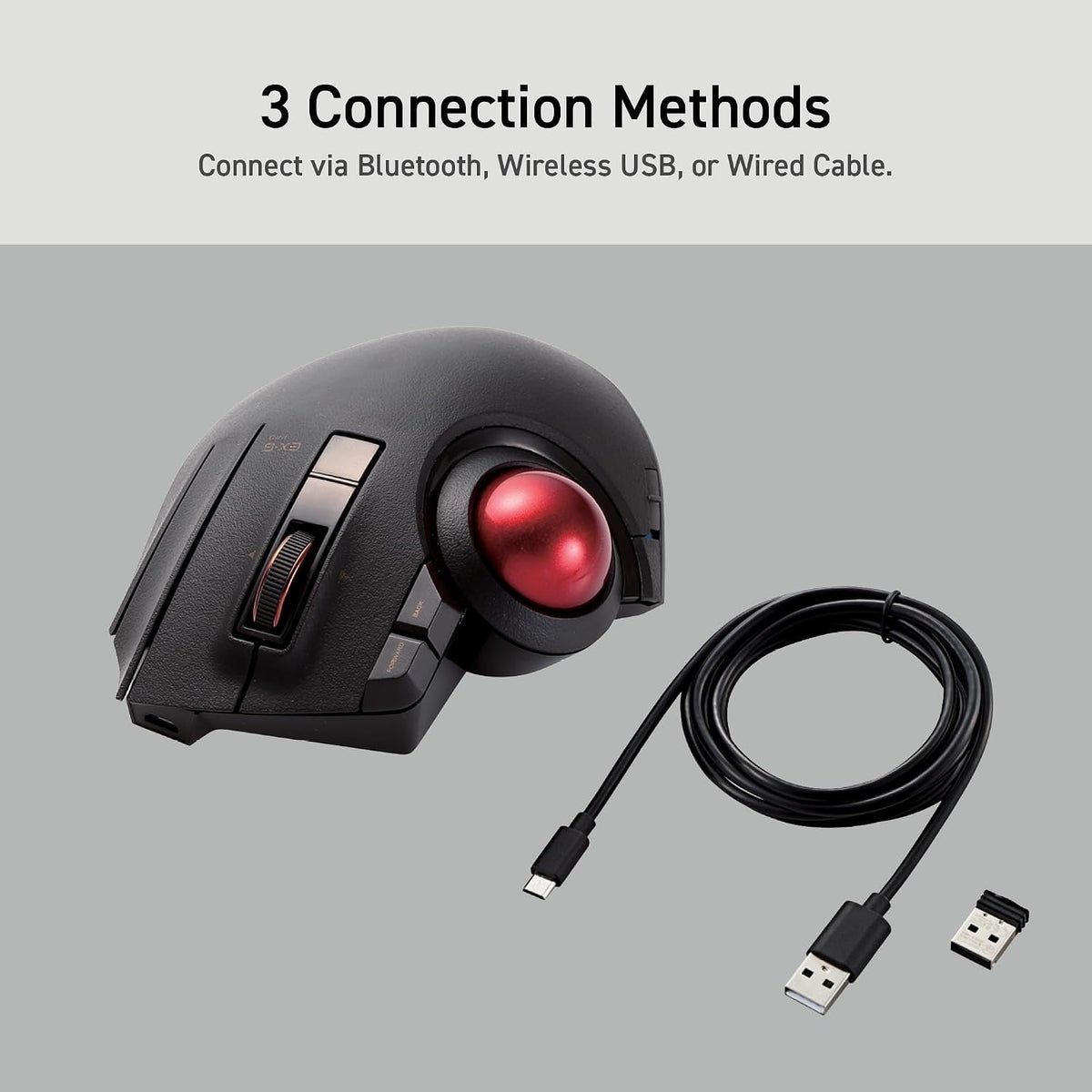 Wireless Ergonomic Thumb Control Trackball Mouse K415