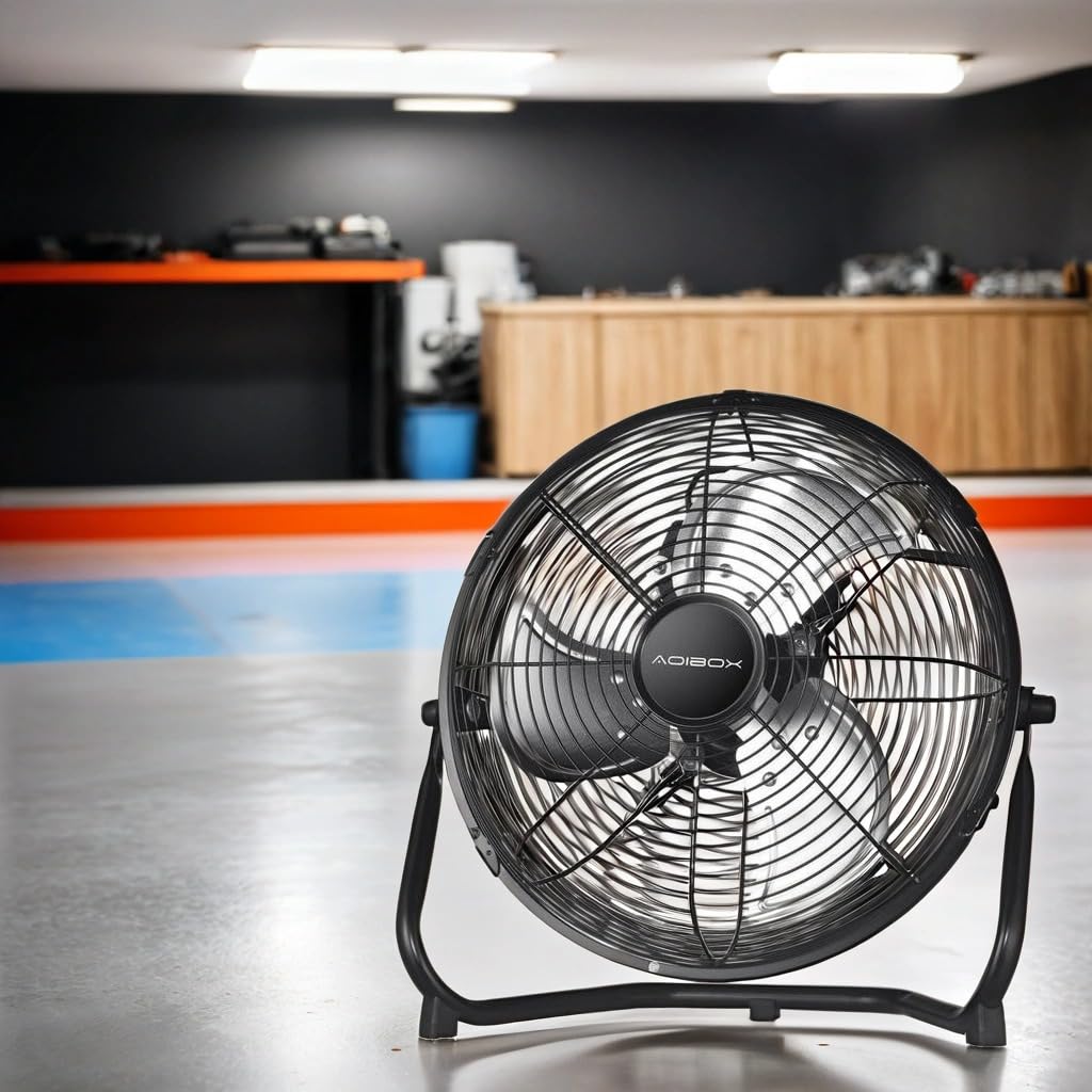 20 in. 3 Speed Metal Floor Fan with Tilting Head R53205