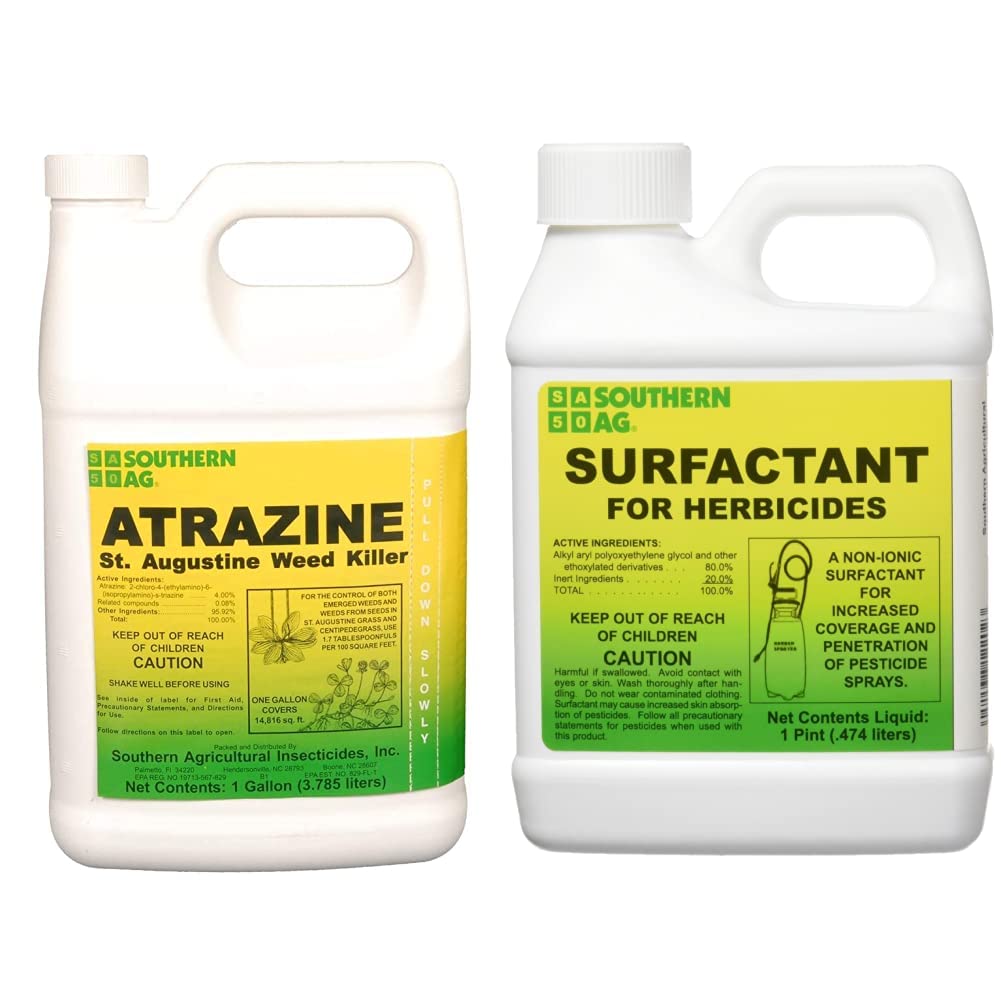 Atrazine St. Augustine Grass Weed Killer, 1 Gallon & Surfactant P821