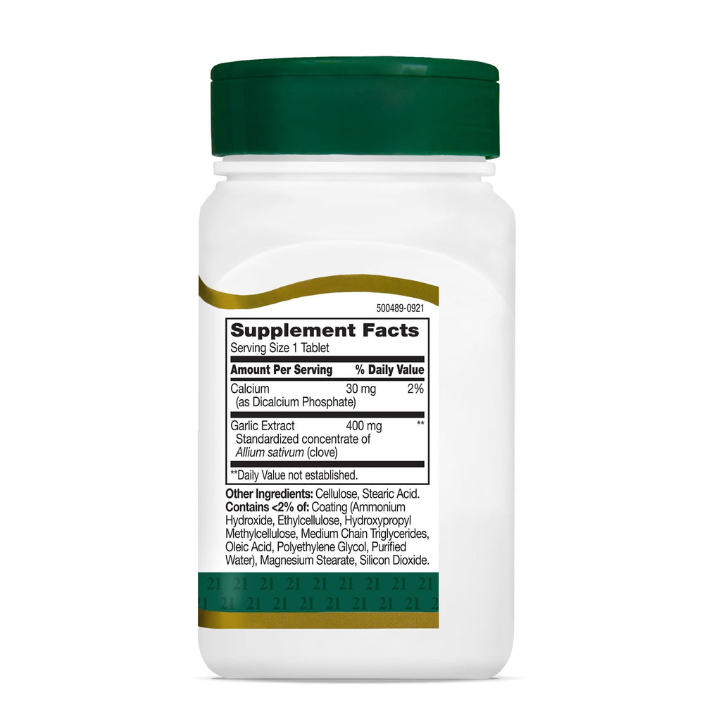 Garlic Extract Tablets, Enteric Coated, 60 Count T50284