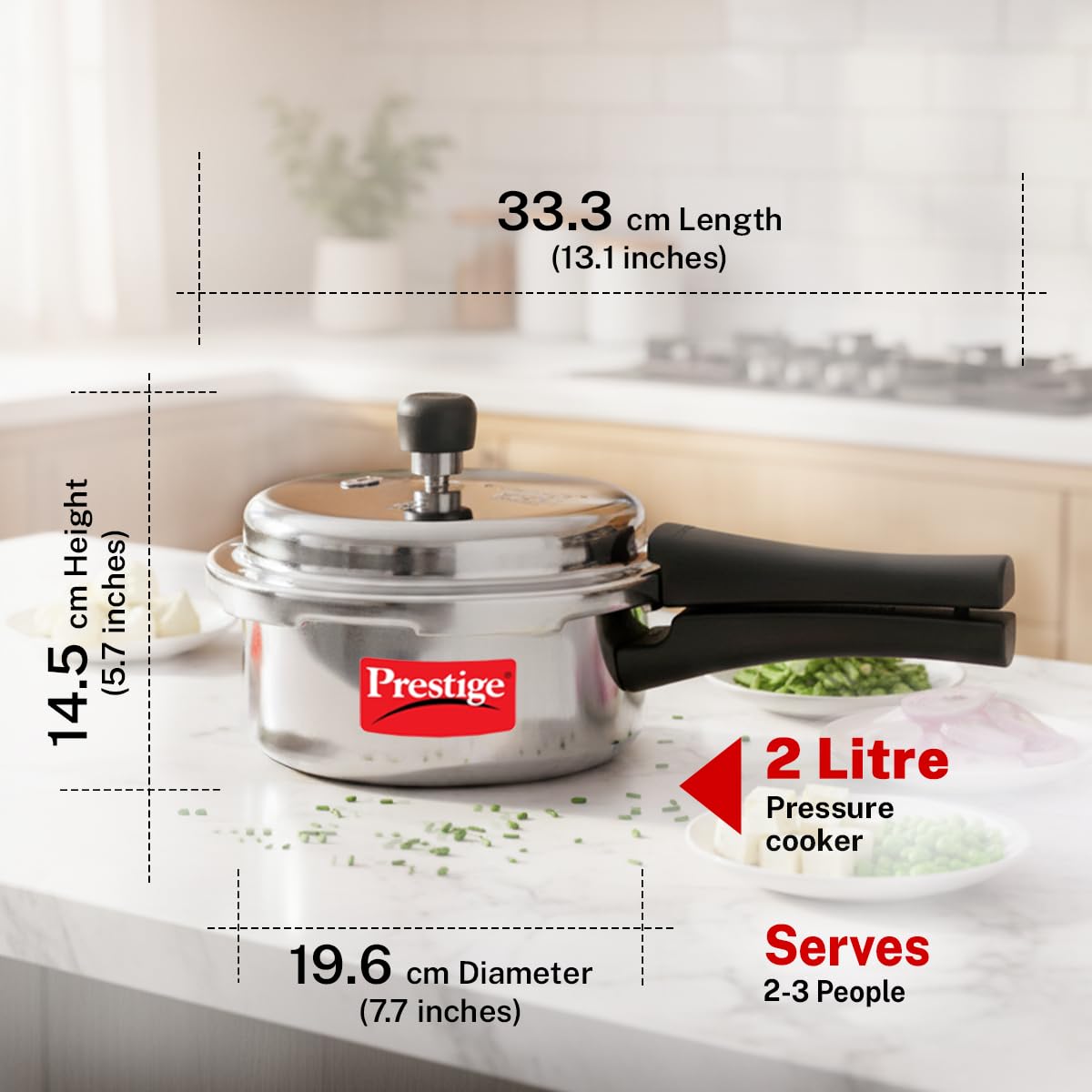 2 Liter Aluminium Pressure Cooker G512