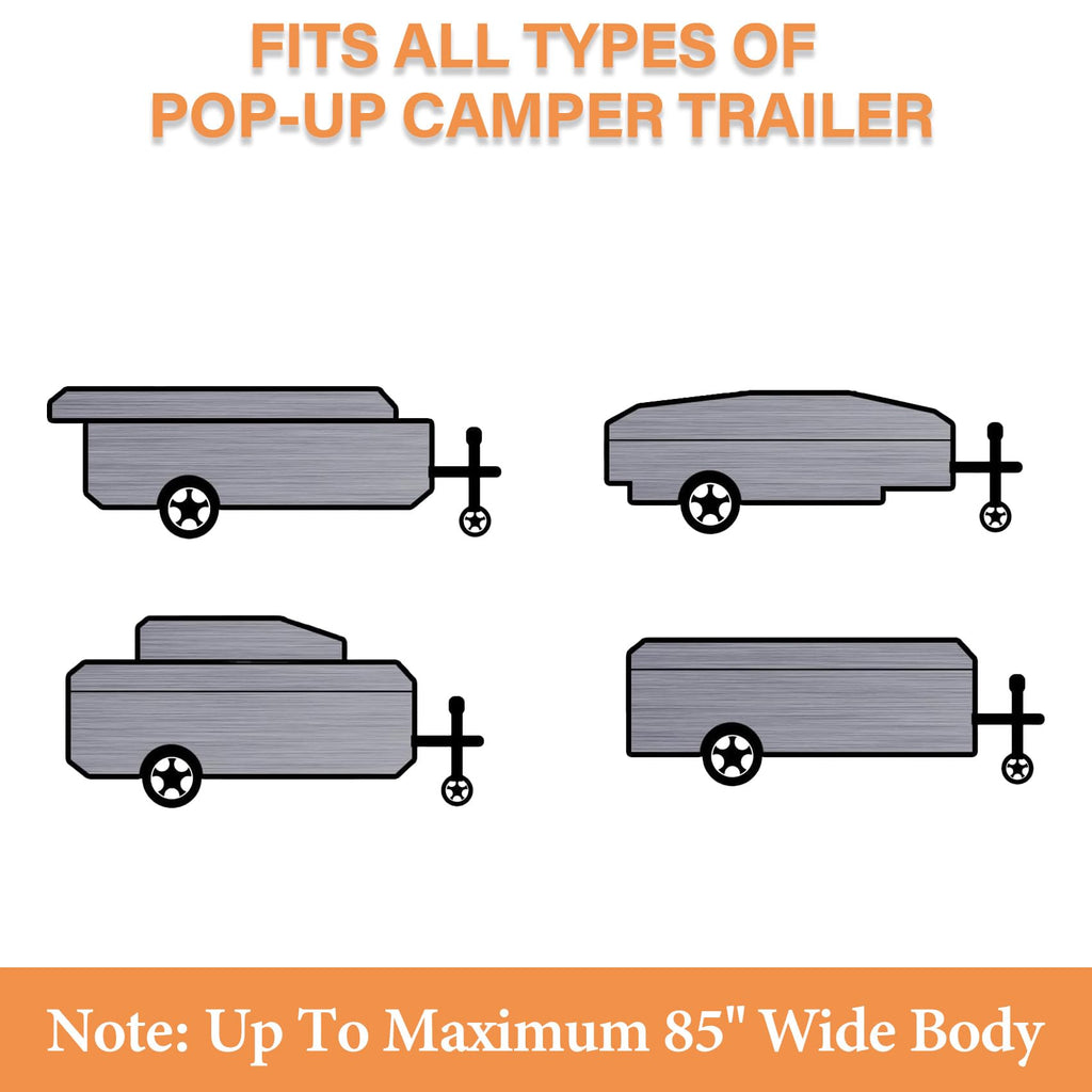 12'-14' 7 Layers Waterproof Breathable Pop Up Folding Camper Cover P585921