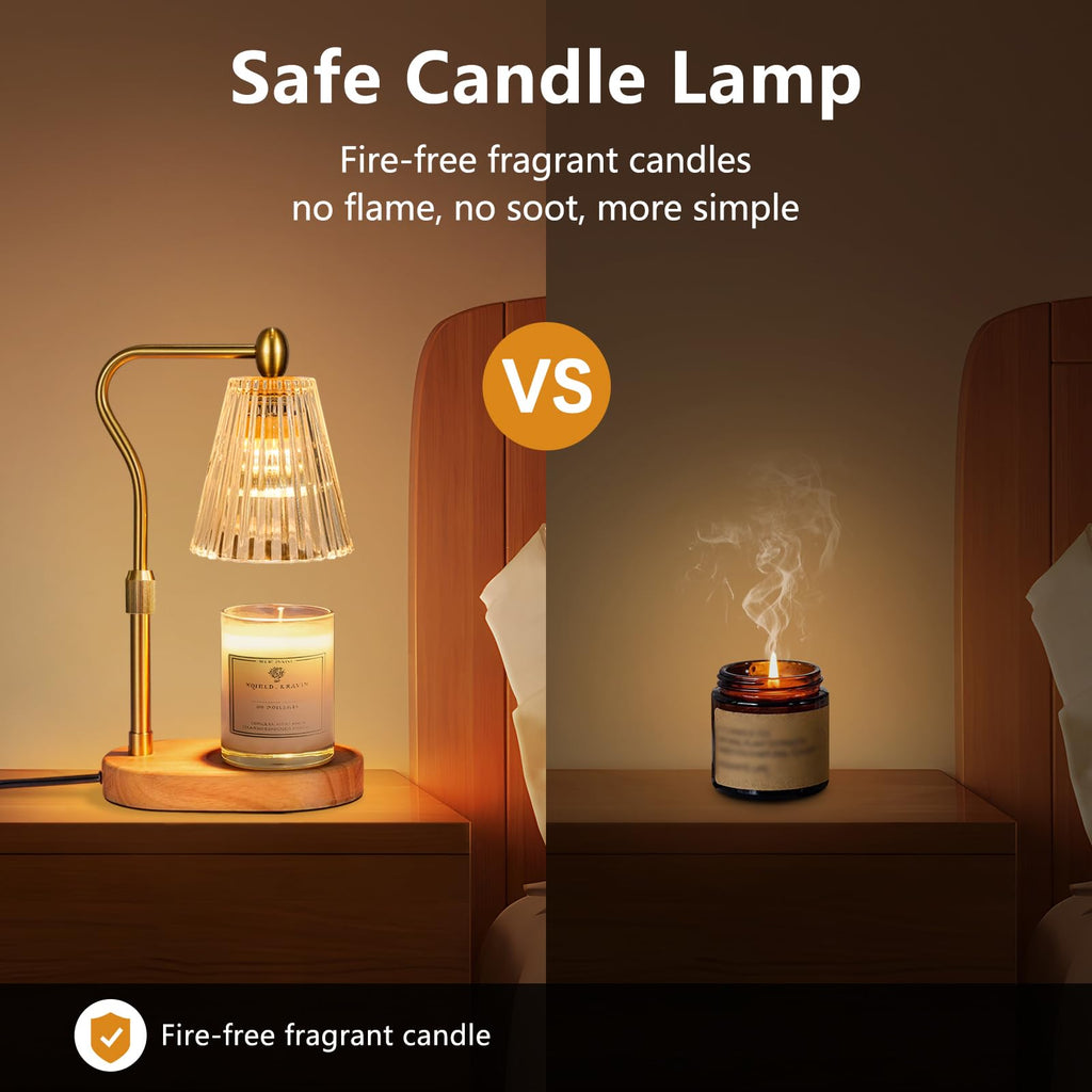 Candle Warmer Lamp with Timer and Dimmer Adjustable Height F997835