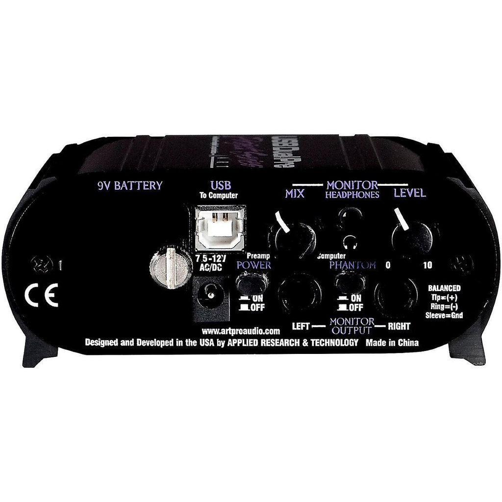 USB Dual Pre Two Channel Preamplifier/Computer Interface, Black H7356