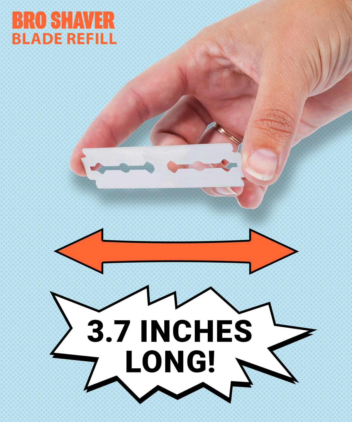 Double-Edge Back Hair Shaver Razor Blades I718