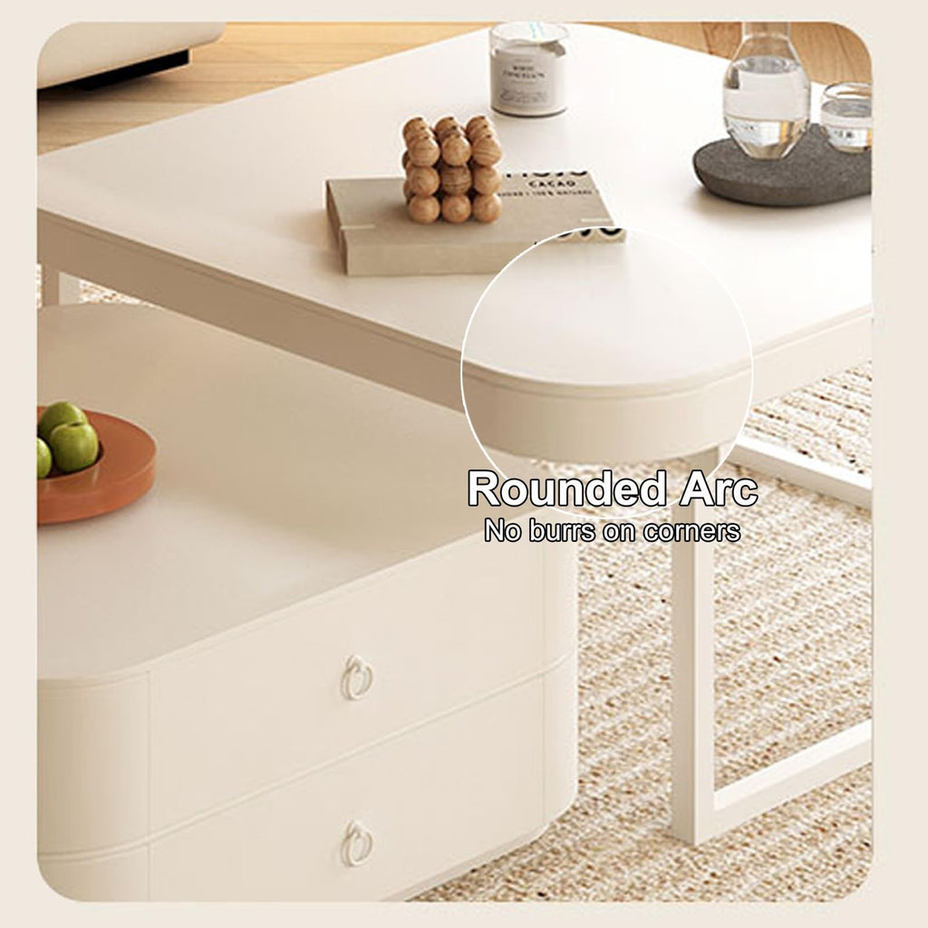 Brown Glass Coffee Table Set of 2 I921