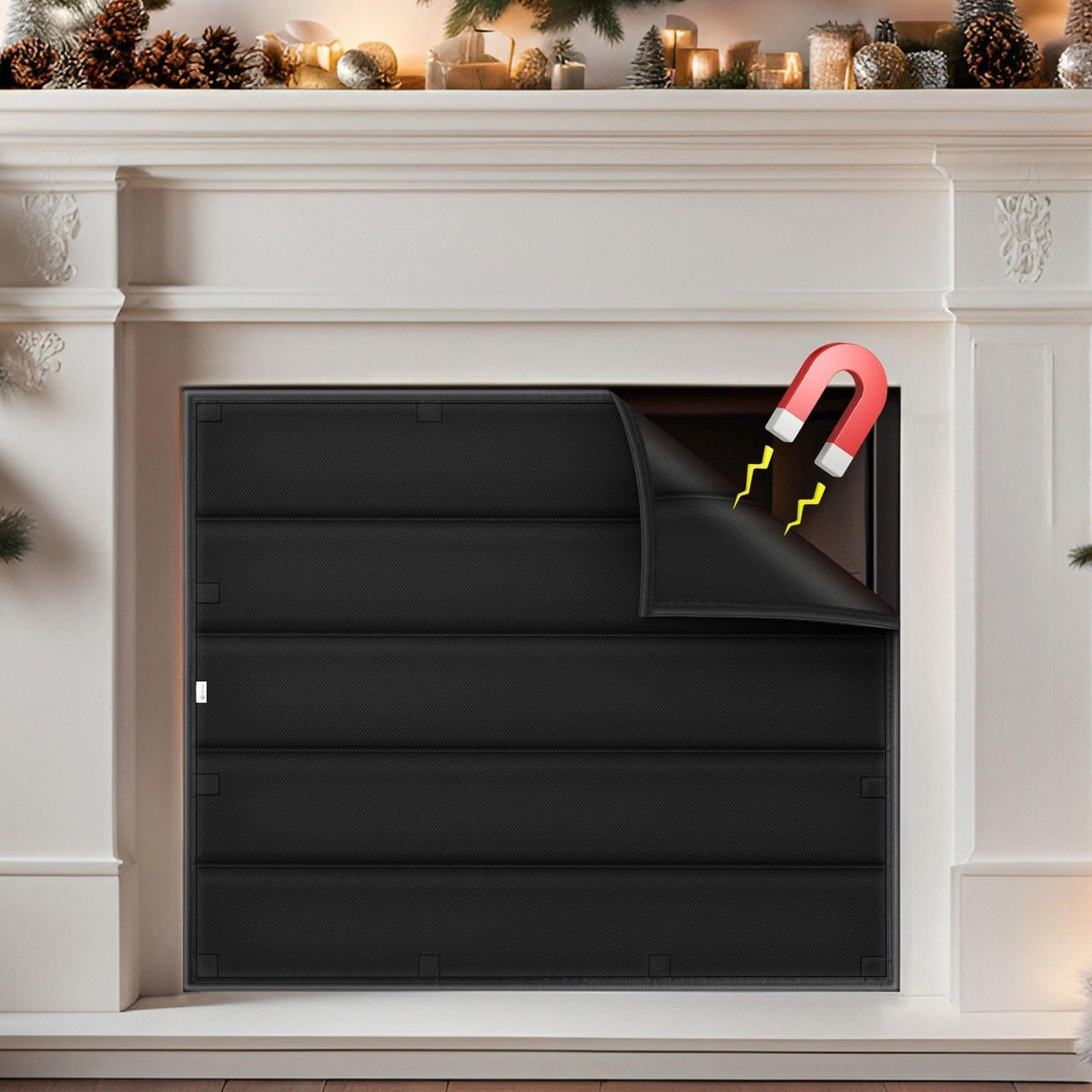 Magnetic Fireplace Draft Stopper Cover 39" x 32" B5998