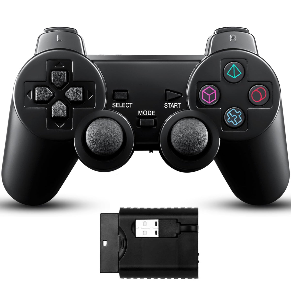 2 Pack Wireless Controller Gamepad F9665