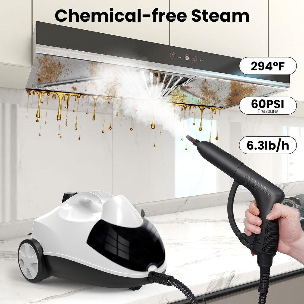 1.5L 6-in-1 Steam Cleaner with 8 Accessories Z416