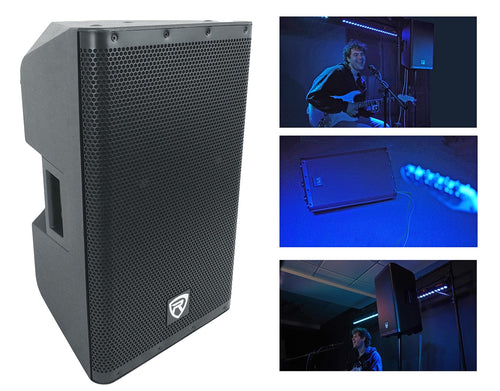 12" Powered DJ PA Speaker with Stand B5633