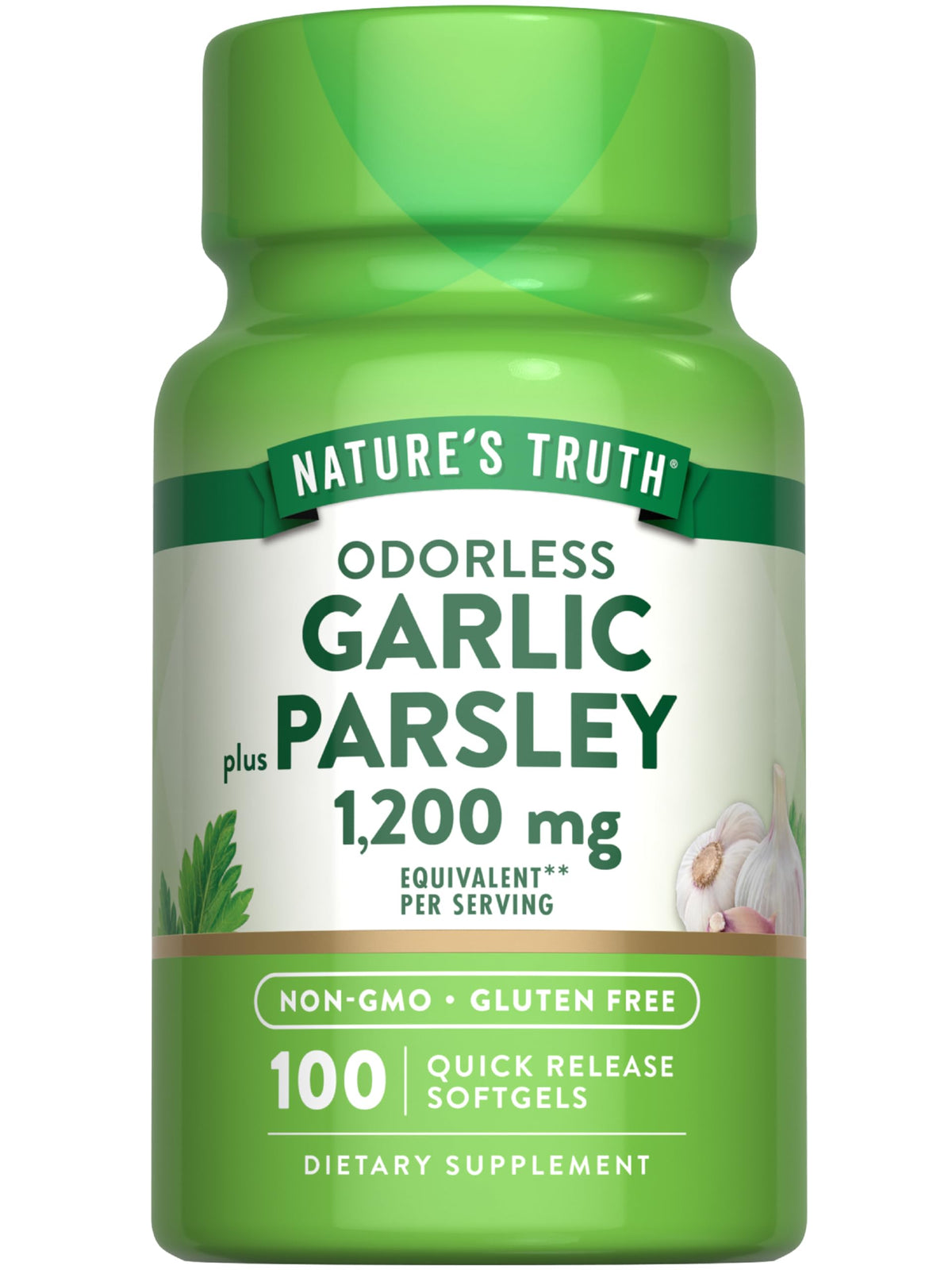 Odorless Garlic and Parsley 100 Softgels Y54193