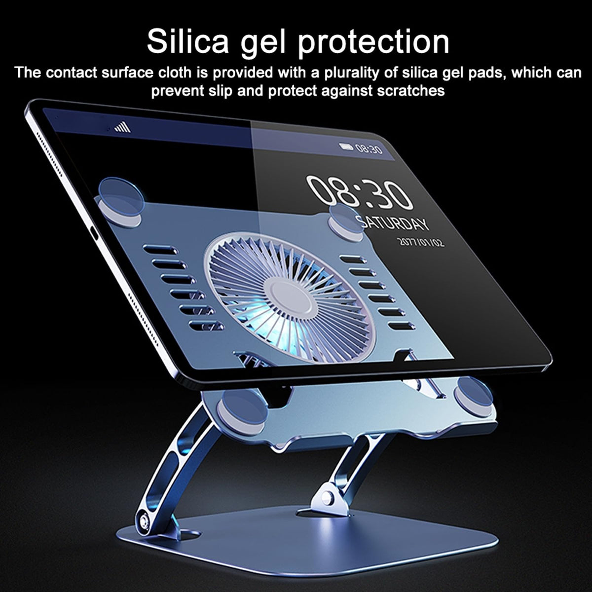 Laptop Cooling Pad Stand Blue & Gray I164251