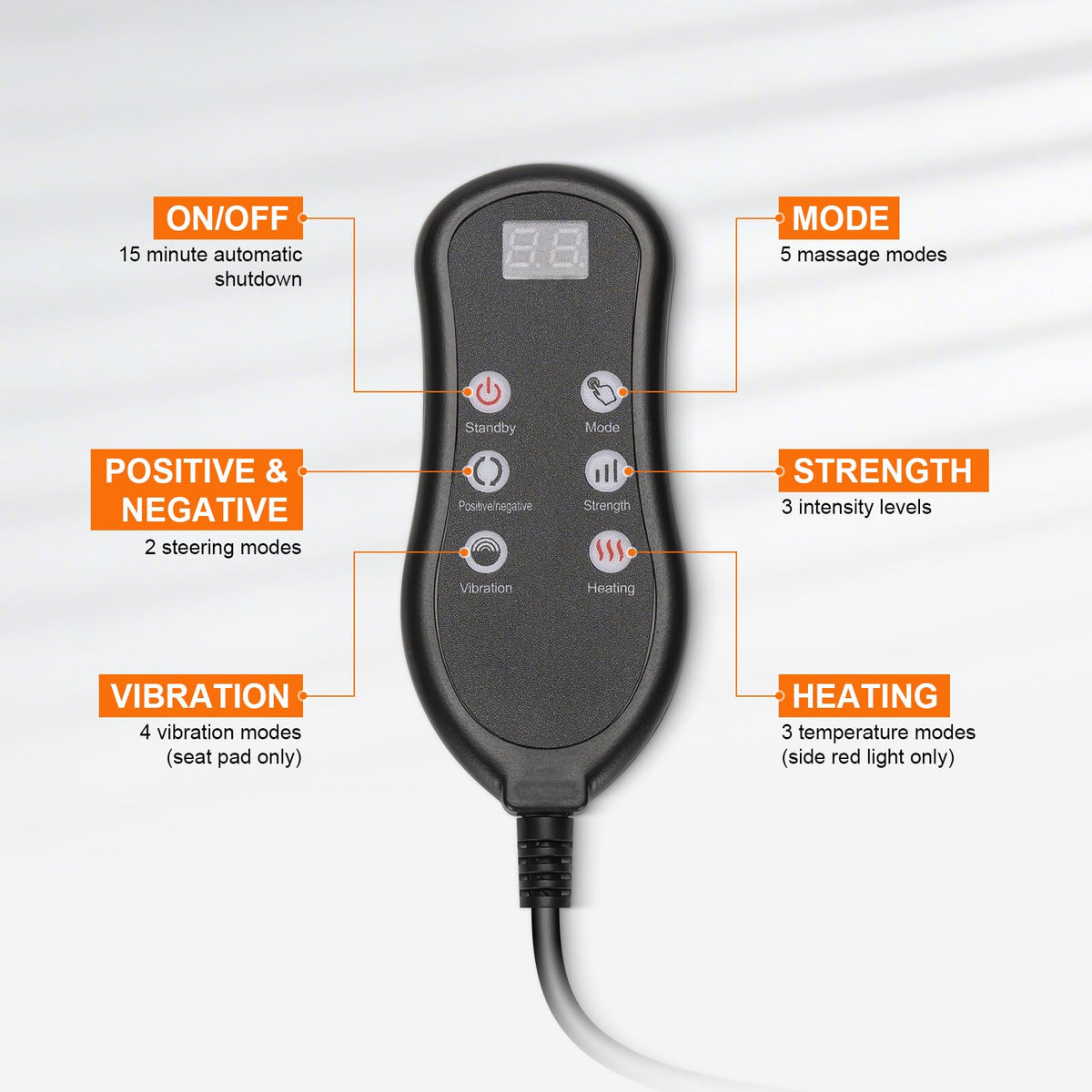Shiatsu Neck Back Massager with Foot Massager H6593