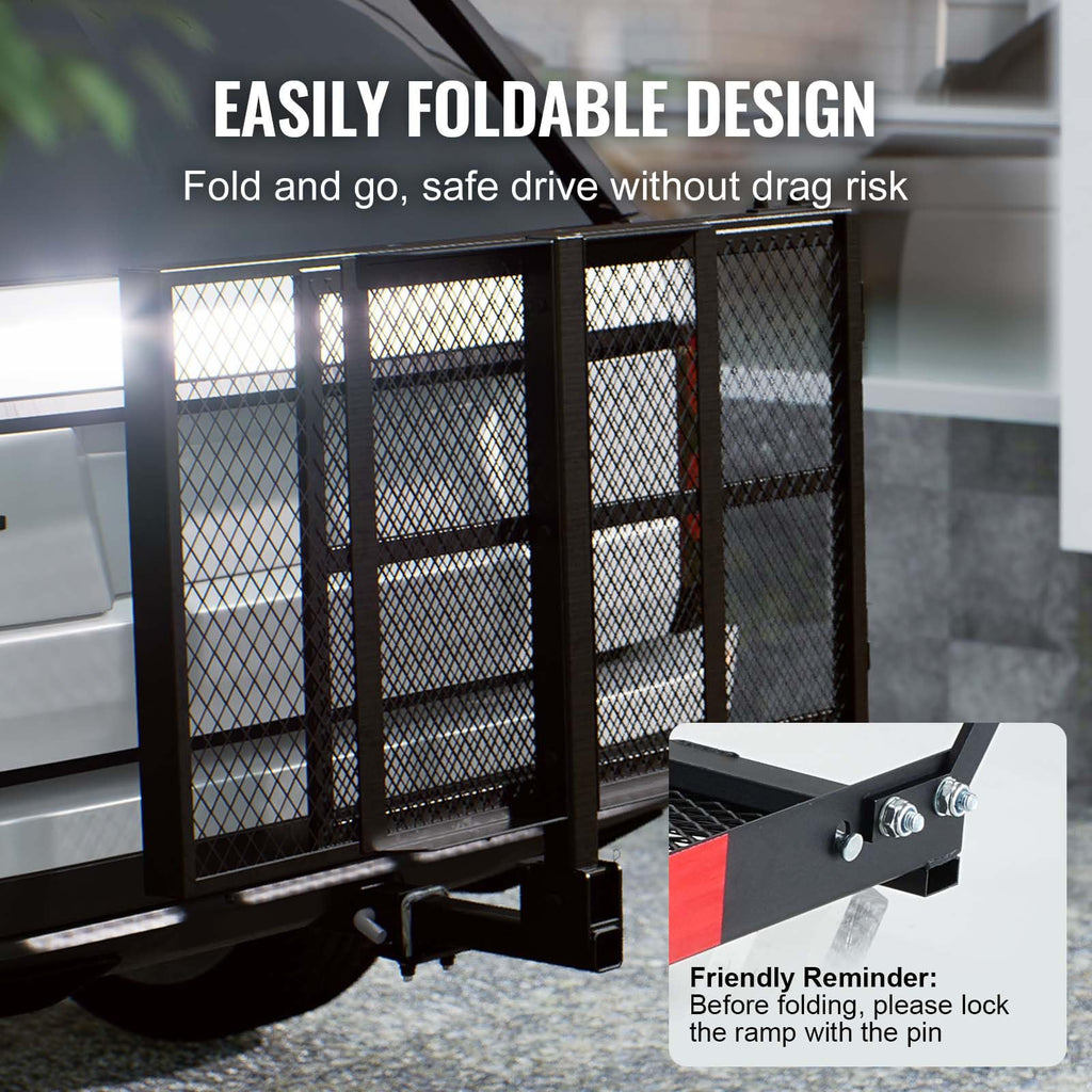 Hitch Mount Mobility Scooter Carrier with Folding Ramp M54265