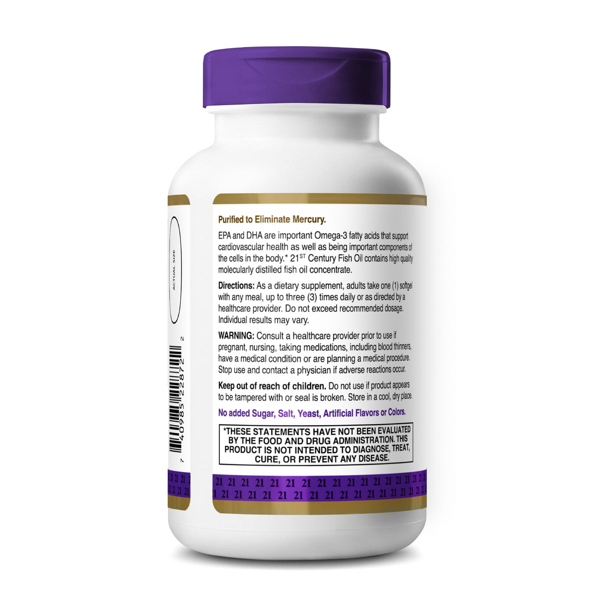 Fish Oil 1000mg Omega-3 Softgels 120ct P16614