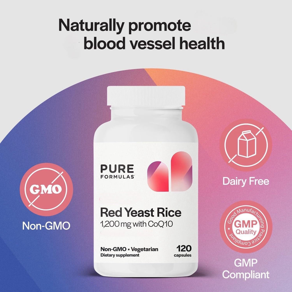 Extra Strength Red Yeast Rice 1200mg with CoQ10 120 Capsules I501