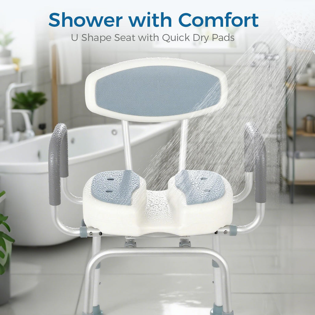 Heavy Duty Shower Chair with Arms and Back L3164
