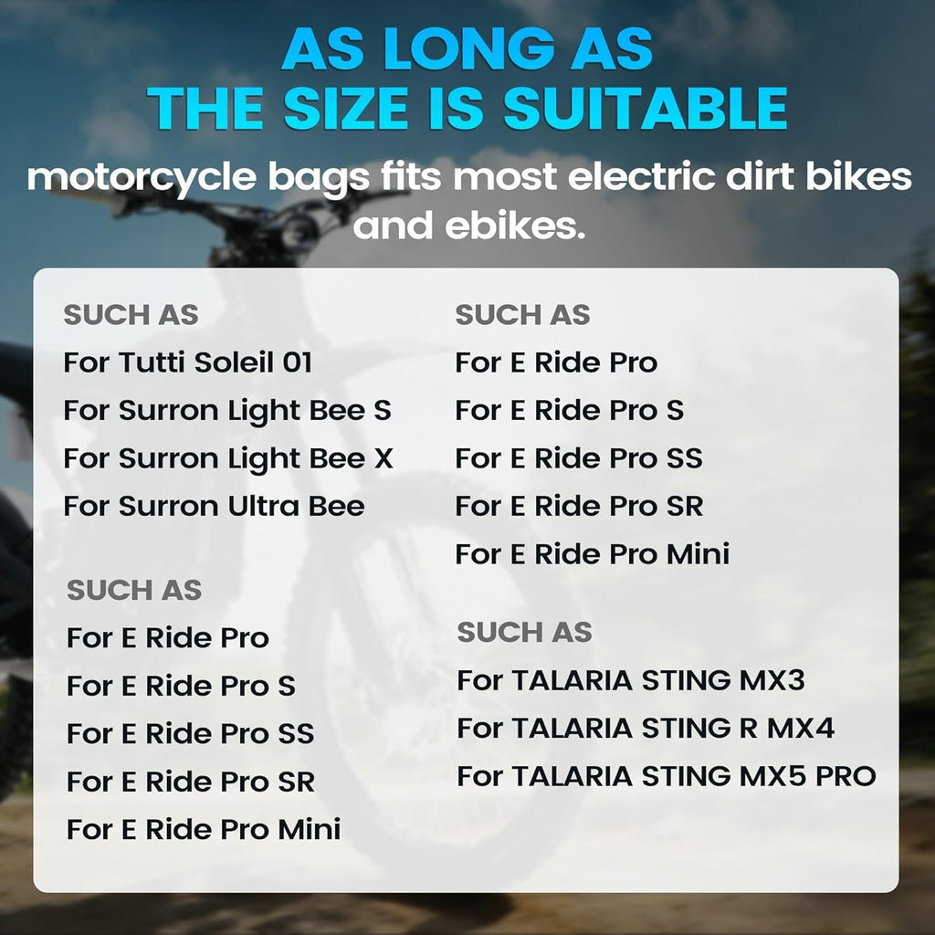 Black Motorcycle Front Frame Bag V144421