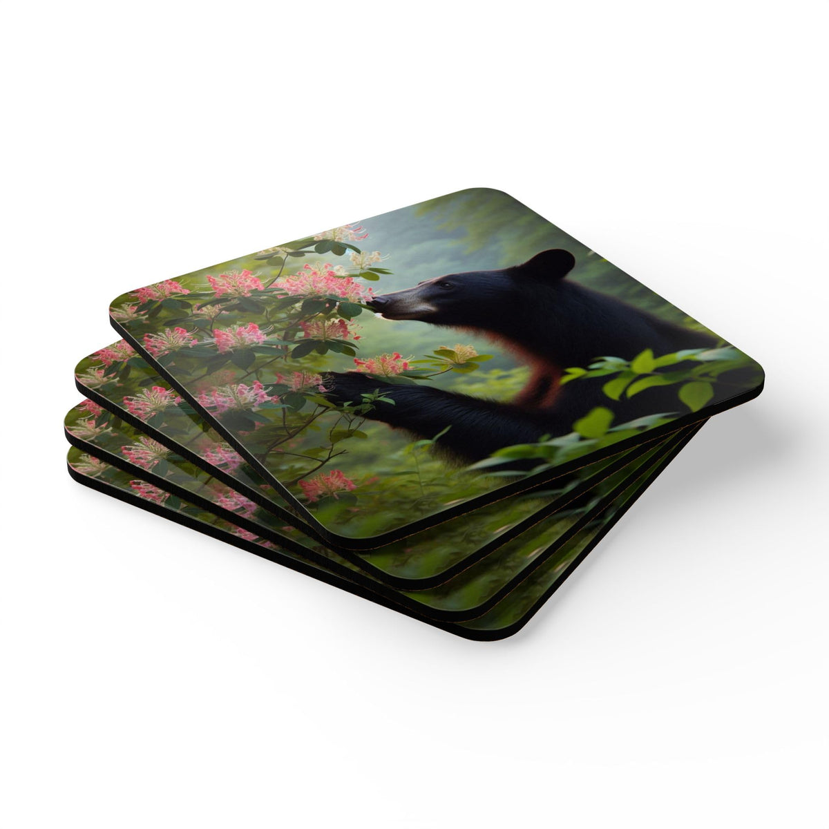Black Bear Coasters Set of 4 U61244
