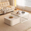 Brown Glass Coffee Table Set of 2 I921